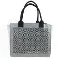 Large Capacity Felt Handbag for Women Ladies Daily Shopping Tote Bag